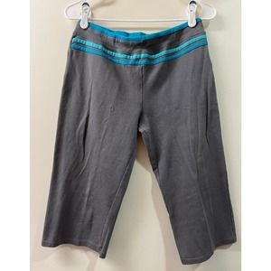 G.W. Capri Legging Gray Teal & Blue Size M
